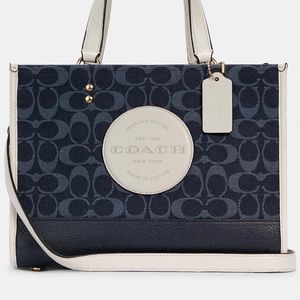 Coach Dempsey Carryall In Signature Jacquard With Coach Patch